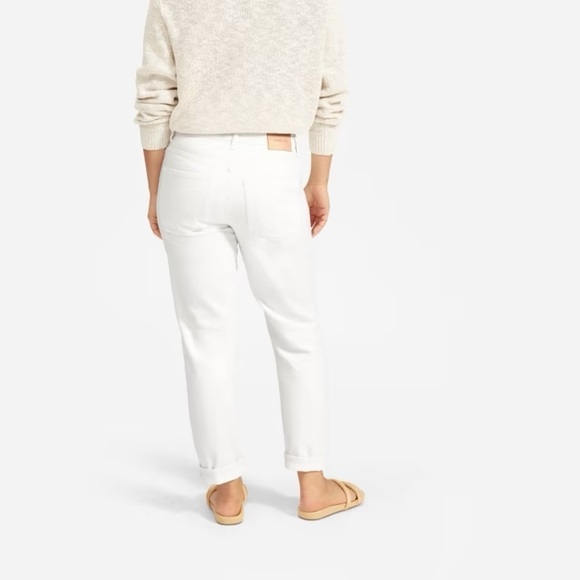 Everlane The Summer Jean in White Super-Soft Relaxed Size 33 - Picture 5 of 10